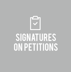 943,149 signatures on  petitions
